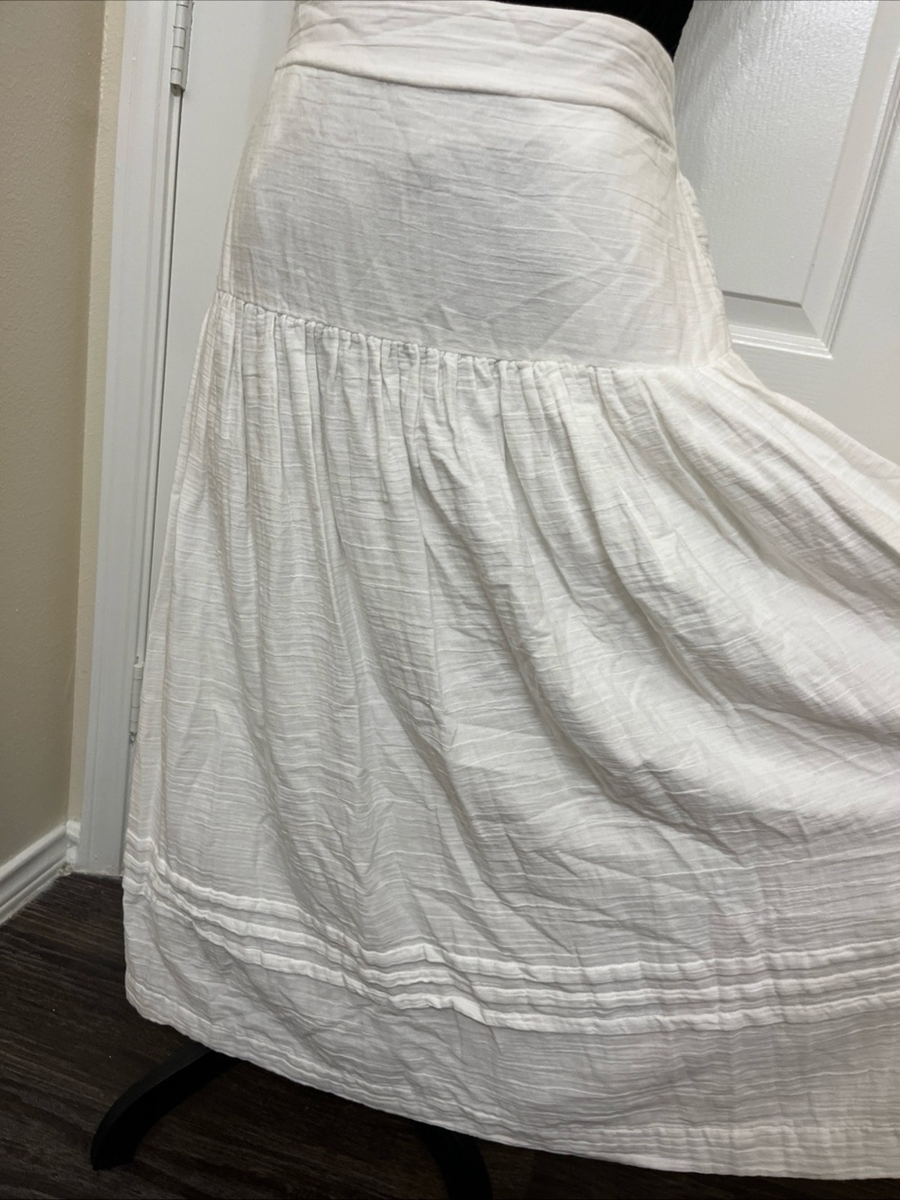 Anthropologie Inspired by ON 34Th Women's White Maxi Skirt Size Large NWOT Boho - Picture 6 of 11
